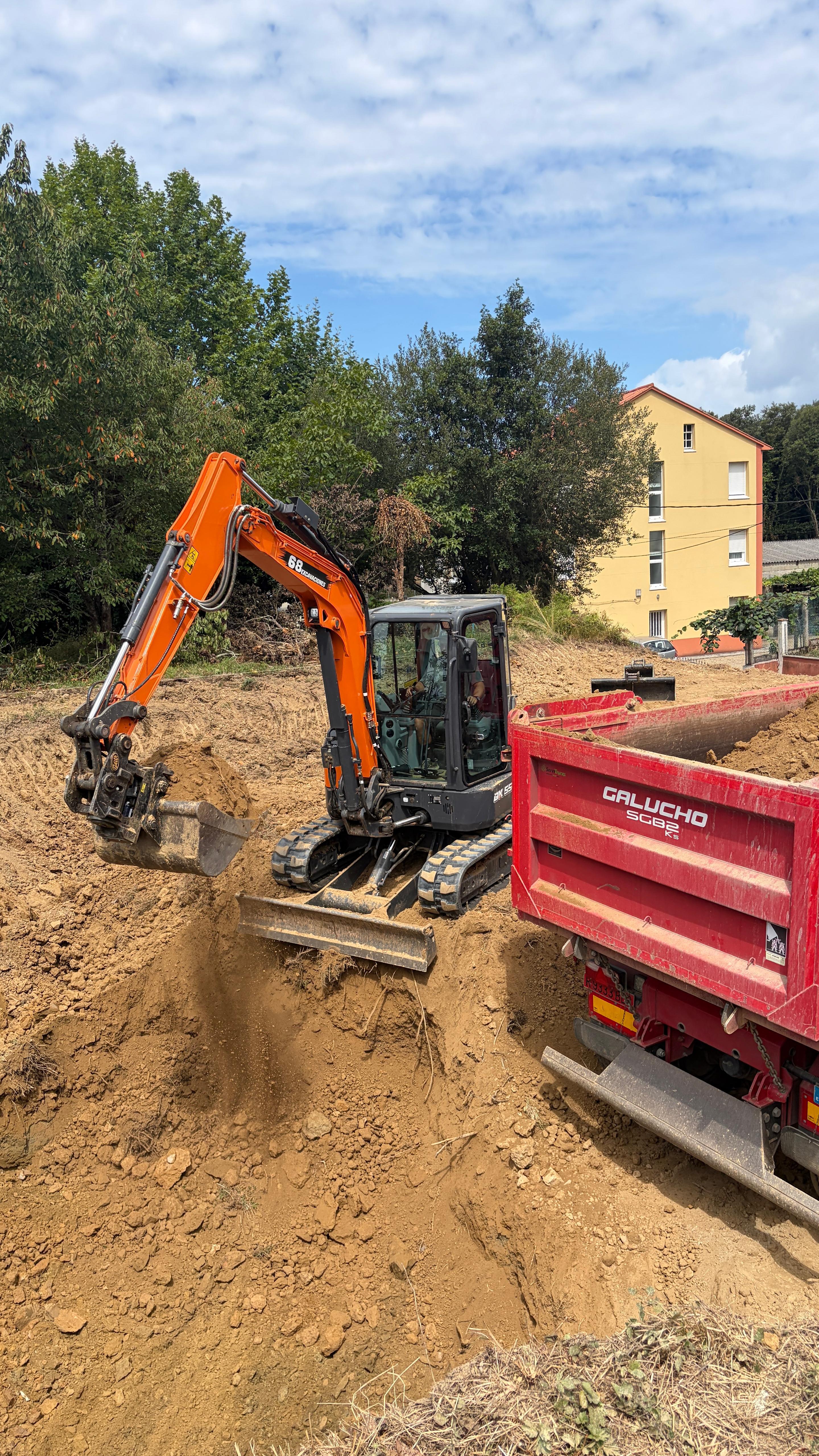 Excavación para vivienda nueva · AUXUA